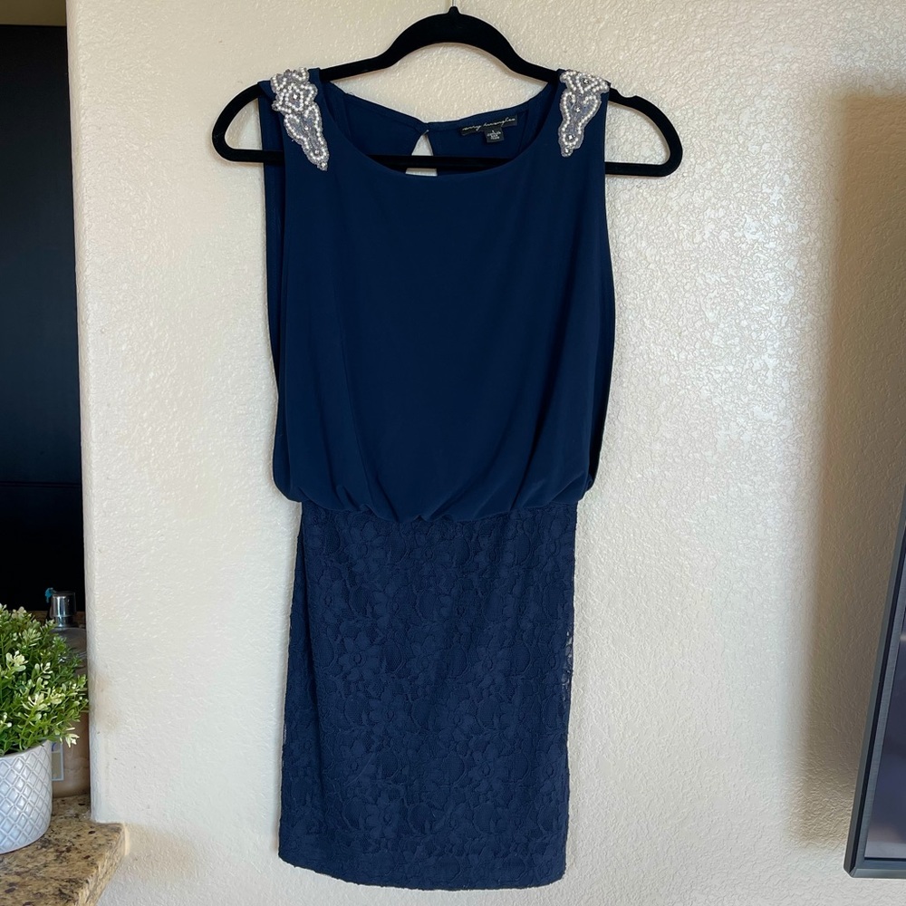 Navy blue elegant short dress - Macys - Size 1